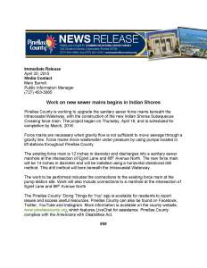2015 04 20 Press Release-Indian Shores Force Main
